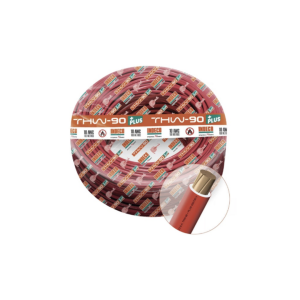 Cable thw-90+ 10awg, 750v aislamiento pvc rojo